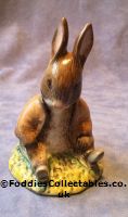 Royal Albert Beatrix Potter Benjamin Bunny Sat On A Bank quality figurine